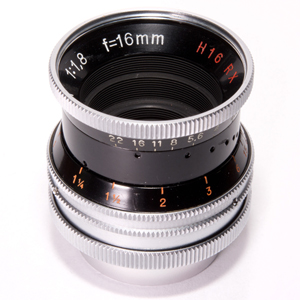 Kern-Paillaro Switzland SWITAR 1:1.8 f=16mm H16 RX (C-mount)